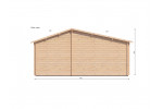 Corrib 40sqM Log Cabins  -  6m x 8m - 1 bed  Loghouse